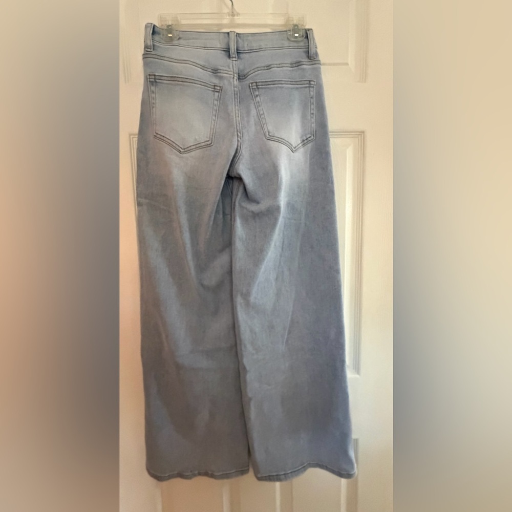 ONESO-Women NWOT Sky Blue Wide Leg Jeans Size 26 - Picture 5 of 9